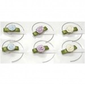 12 pieces Hair Swirl w/ Roses - S-1161-A